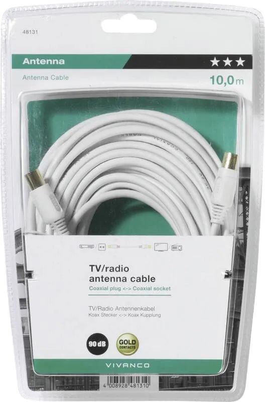 Vivanco Antennen Kabel 90dB 10m