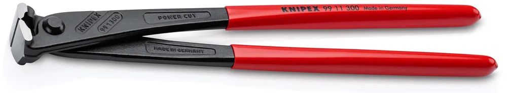 KNIPEX Kraft-Monierzange hochübersetzt mit Kunststoff überzogen schwarz atramentiert 300 mm