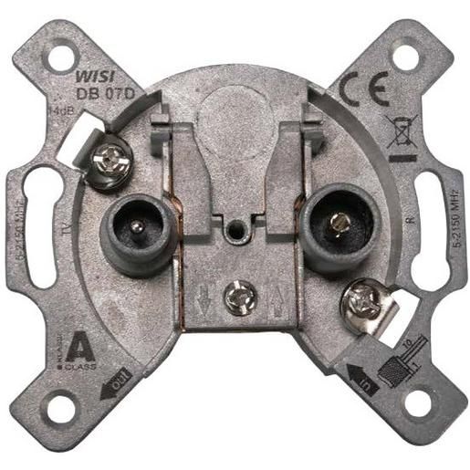WISI DURCHGANG ANT.STECKDOSE 2/14DB / WISI DB 07 D 2150MHZ 76863