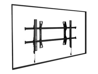 Chief Fusion Large Fixed Display Wall Mount - For Displays 42-86" - Black - Befestigungskit (2 Verbindungsklammern, fest angebrachte Wandhalterung)