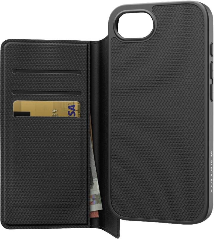 Black Rock Booklet "2-1 Wallet" für Apple iPhone 16e, Schwarz