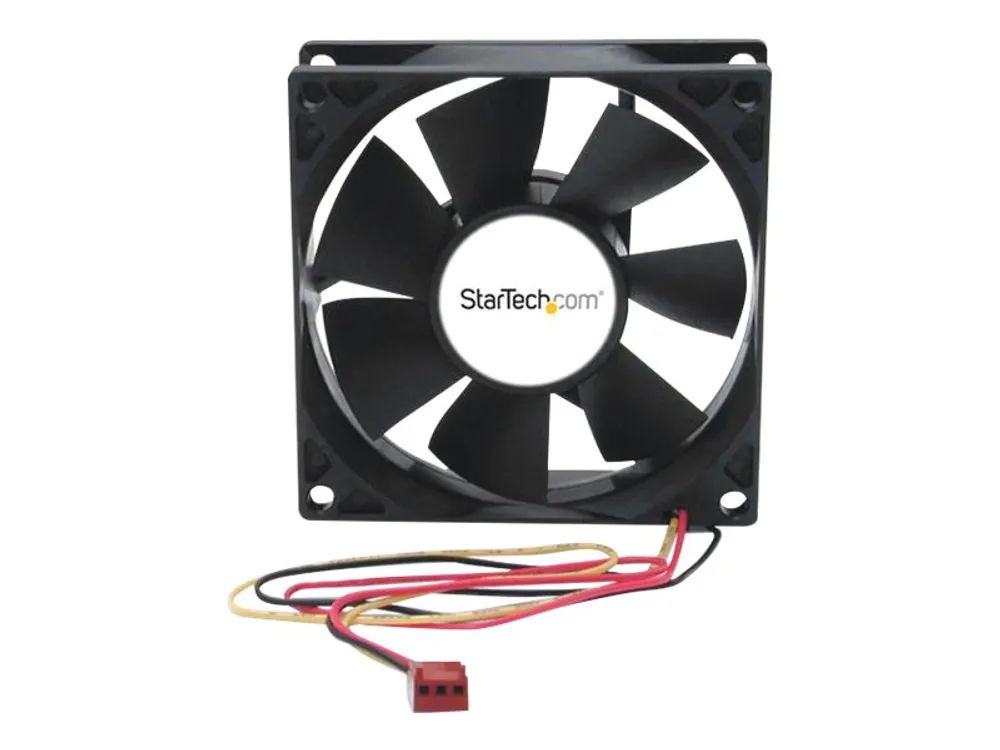 StarTech.com 80mm Gehäuselüfter - 8cm Lüfter für PC Gehäuse mit 3 pin Molex Stecker (80mmx80mmx25mm)