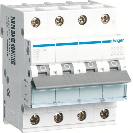 Hager LS-SCHALTER 3P+N 40A-C 6KA4PLE / HAGER MCN640