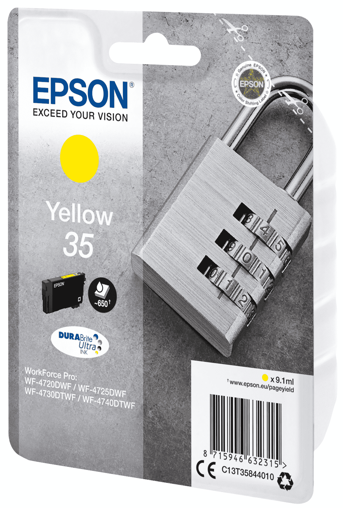 Epson 35 - 9.1 ml - Gelb - Original - Blisterverpackung