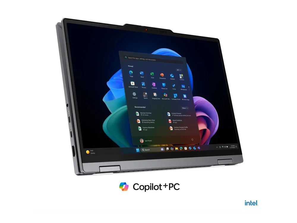 Lenovo ThinkPad X1 2-in-1 Gen 11 21V9 - Aura Edition - Flip-Design - Intel Core Ultra 7 355 / 2.3 GHz - Evo - Win 11 Pro - Intel Graphics - 32 GB RAM - 1 TB SSD TCG Opal Encryption 2, NVMe, Performance - 35.6 cm (14")