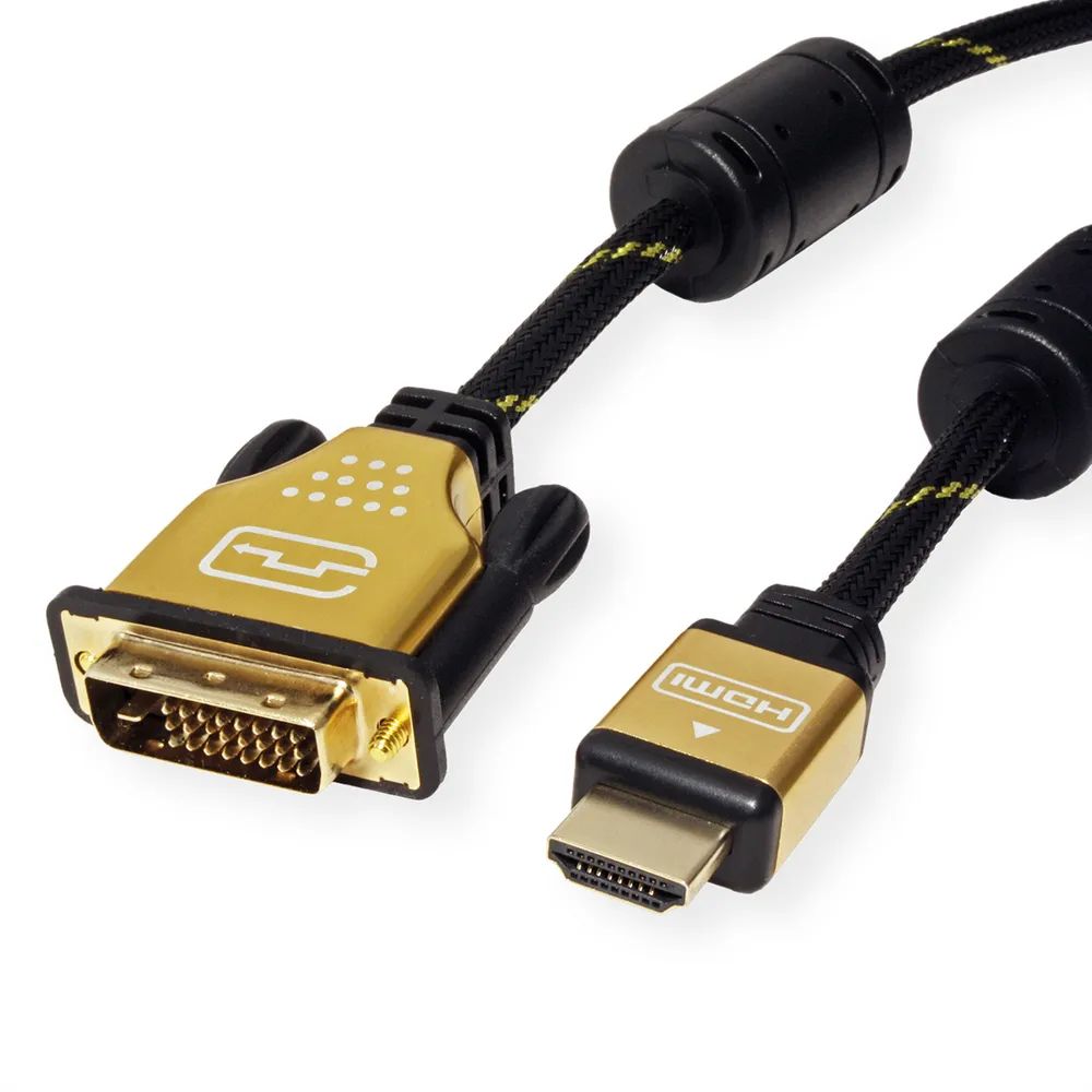 ROLINE GOLD Monitorkabel DVI (24+1) - HDMI, ST/ST, 5 m
