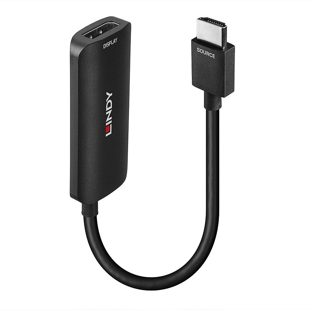 Lindy Videoadapter - HDMI männlich zu DisplayPort, Mikro-USB Typ B (nur Strom)