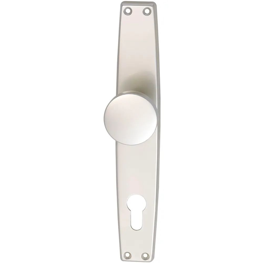 Grundmann Knopflangschild WG 1000 FAVORIT - PZ 88, Alu neusilber eloxiert