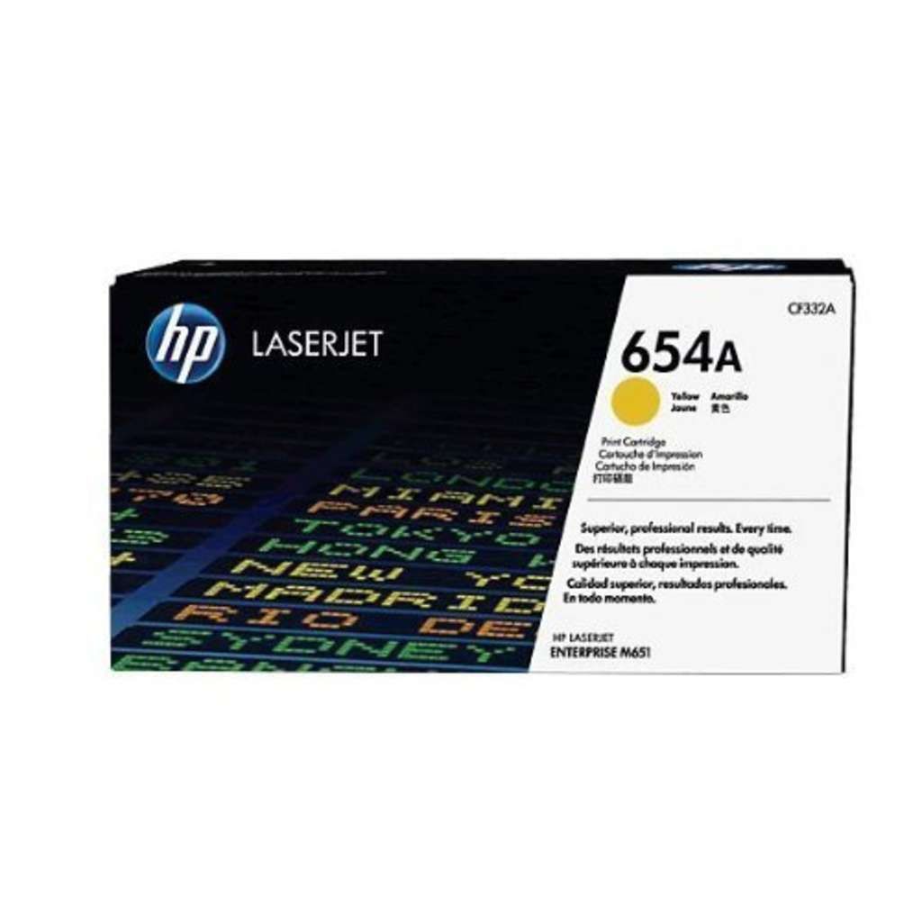 HP 654A - Gelb - original - LaserJet - Tonerpatrone (CF332A)