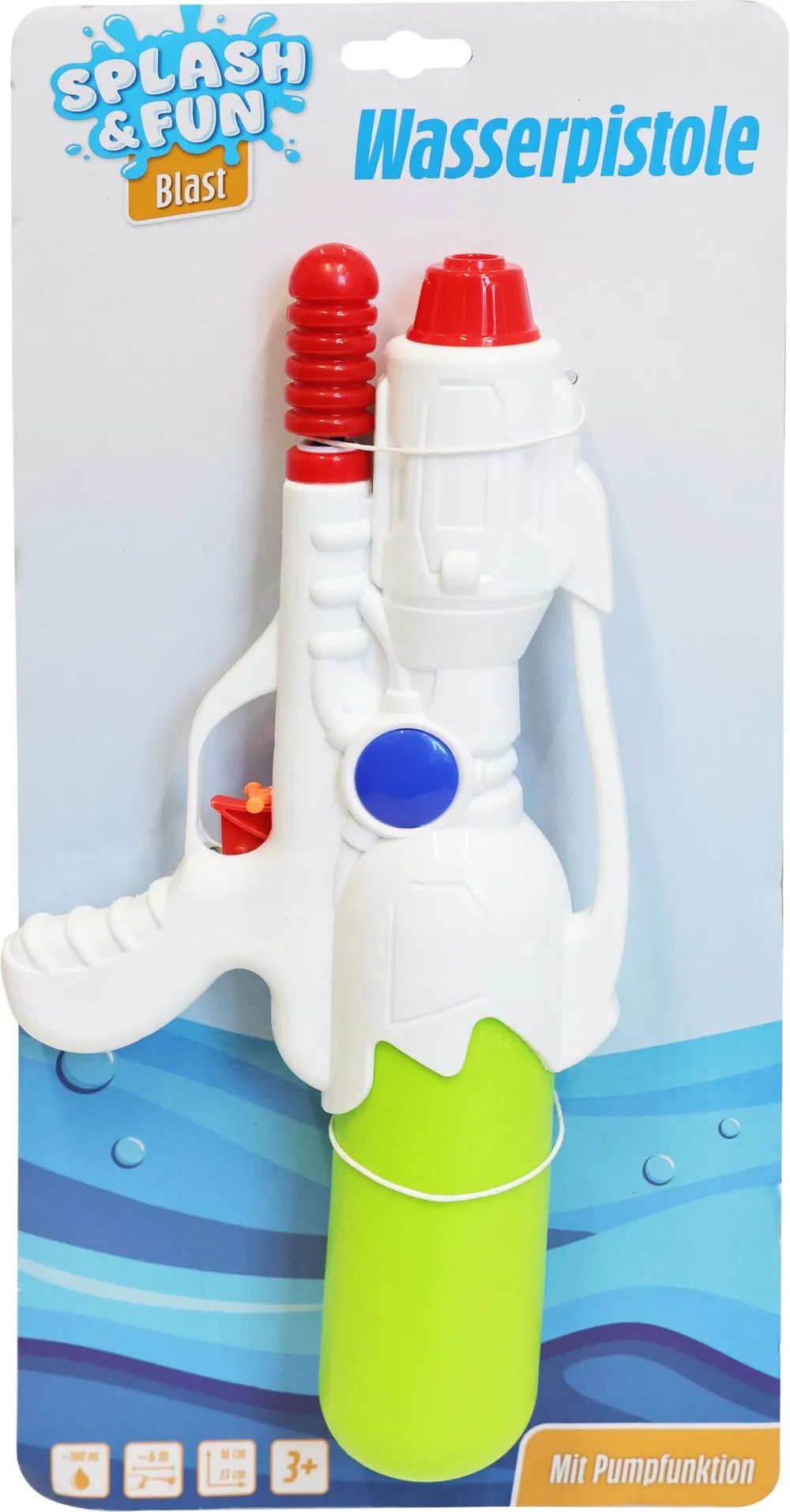 VEDES Großhandel GmbH - Ware SF Wasserpistole mit Pumpfunktion, 33cm