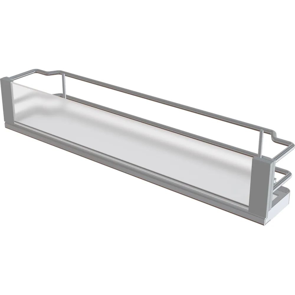 Vauth-Sagel VS SUB Side Ablage-Set Artline 90° KB 150 mm Silber/Weiß/Glas satiniert
