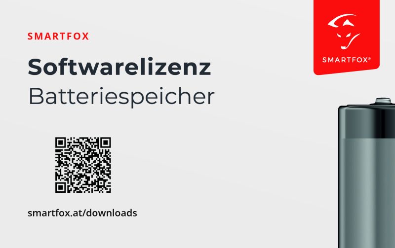 SMARTFOX Softwarelizenz Wärmepumpe IDM, 10 Jahre gültig, Karte