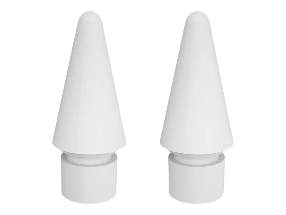 DEQSTER Aktive Stylusspitze - extra feine Spitze - weiß (Packung mit 2)