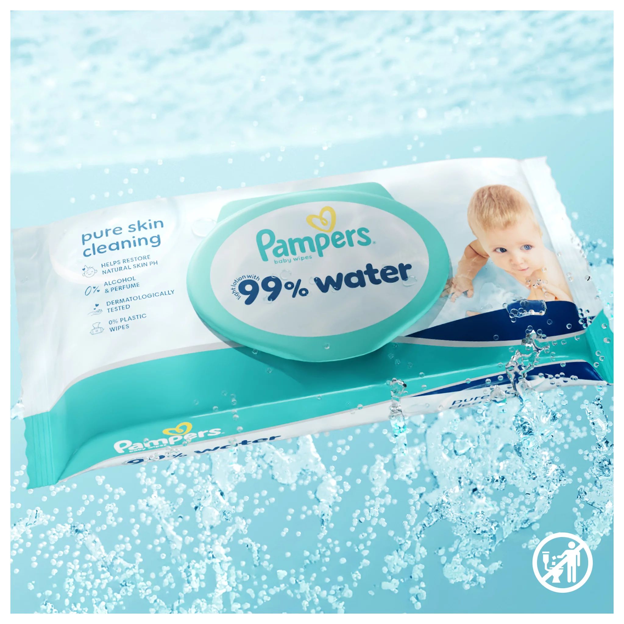 Pampers Feuchte Tücher Aqua 99% 20x