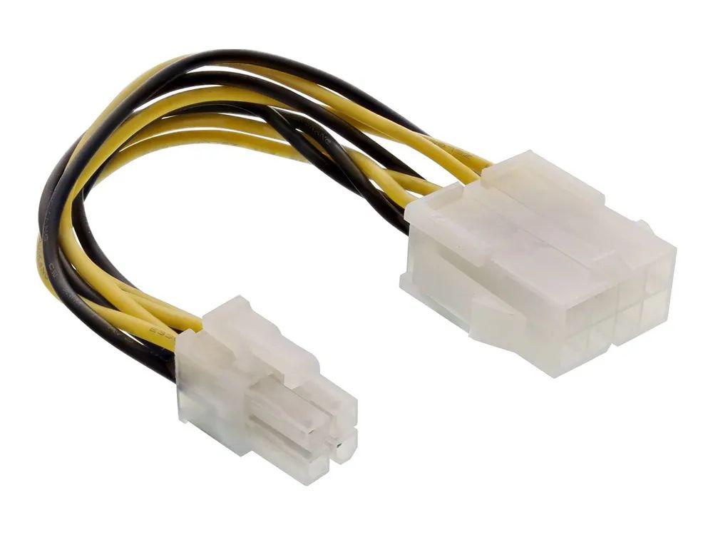 InLine Stromadapter intern - 8pol ATX2.0 Netzteil (EPS) zu 4pol ATX1.3 Mainboard