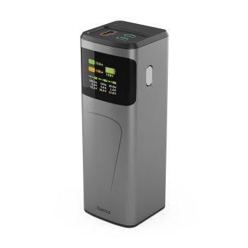 Hama Power Pack "High Power", 150 W, 24000mAh, 2x USB-C, USB-A, Schnellladen
