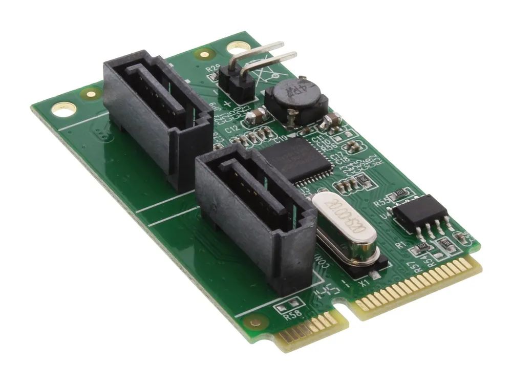 InLine Mini-PCIe 2.0 Karte - 2x SATA 6Gb/s - RAID 0,1,SPAN