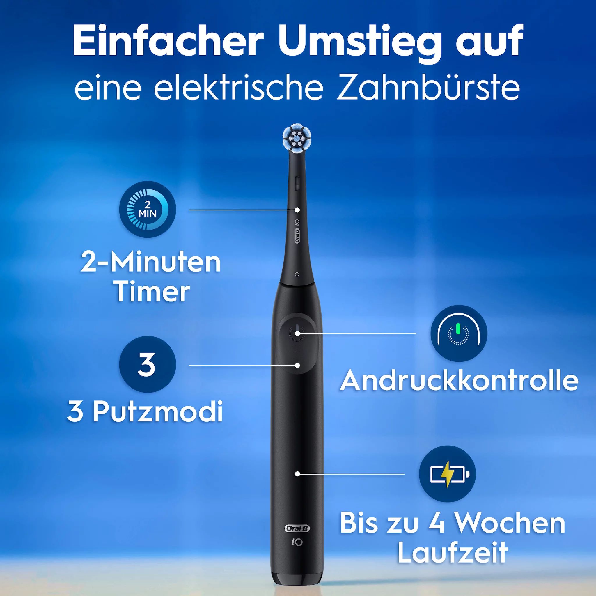 Oral-B iO Series 2 Night Black/Forest Green mit 2. Handstück