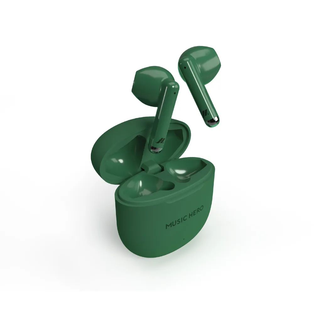MUSIC HERO NUBOX TrueWireless Headset, Semi-In-Ear dunkelgrün
