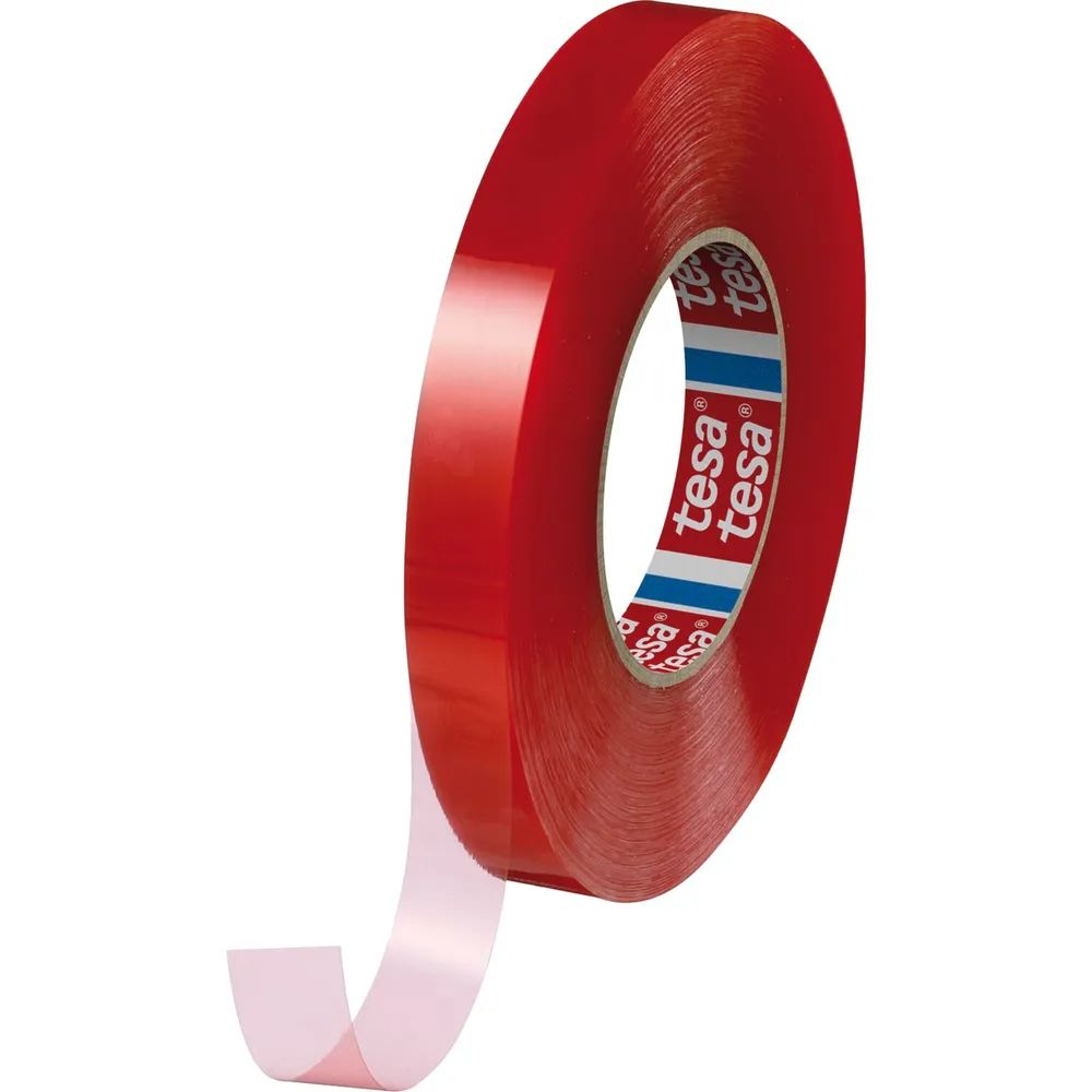 TESA doppelseitiges PET Klebeband 4965 transparent, 50mm x 50 Meter