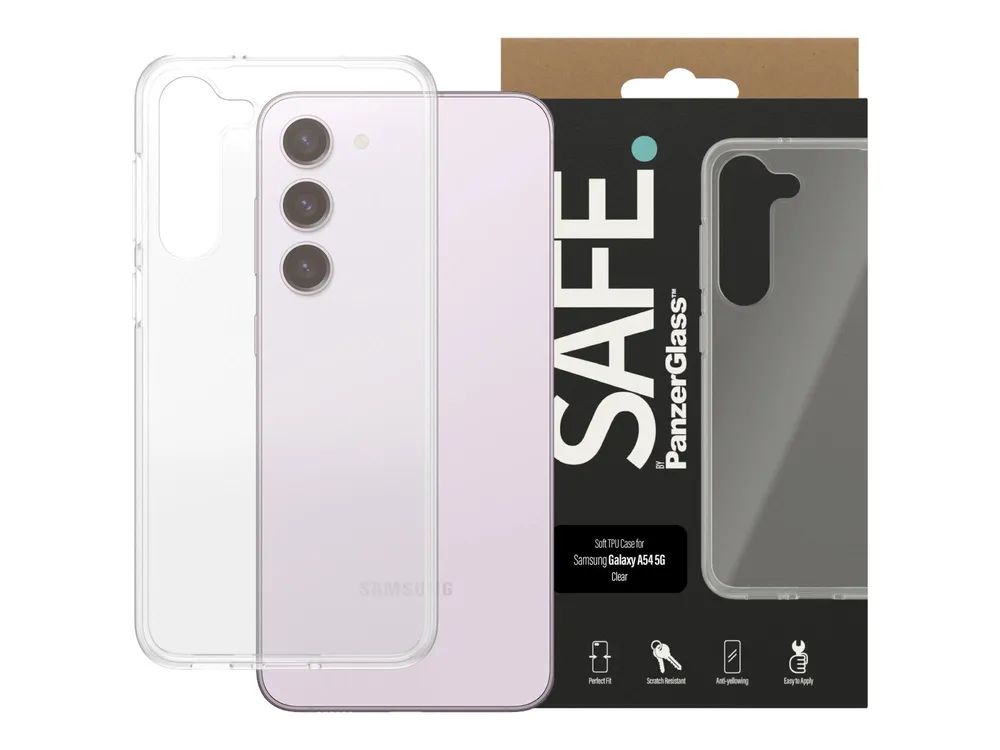 PanzerGlass SAFE. by PanzerGlass - Hintere Abdeckung für Mobiltelefon - Thermoplastisches Polyurethan (TPU)