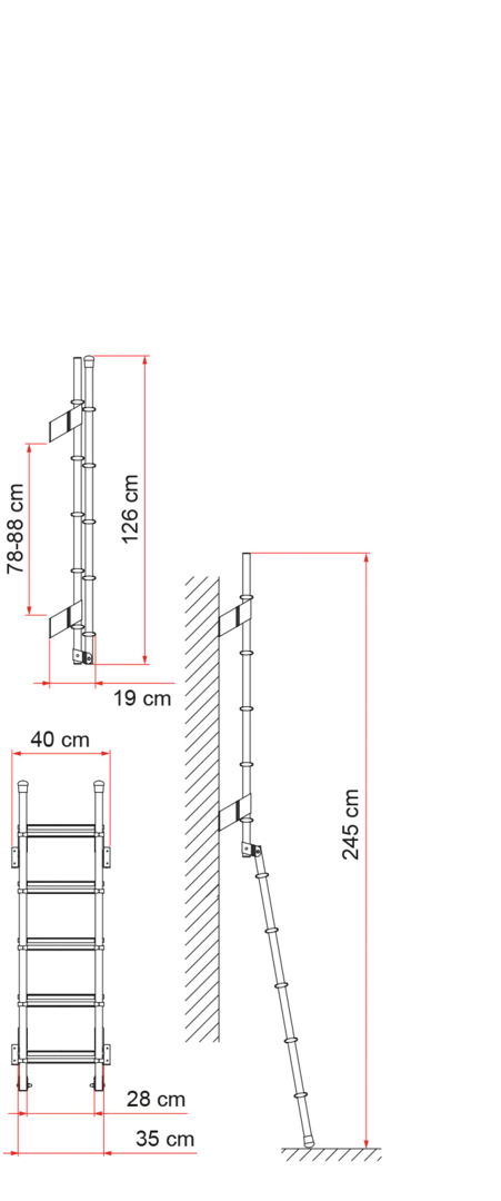 Fiamma Heckleiter DELUXE 5D
