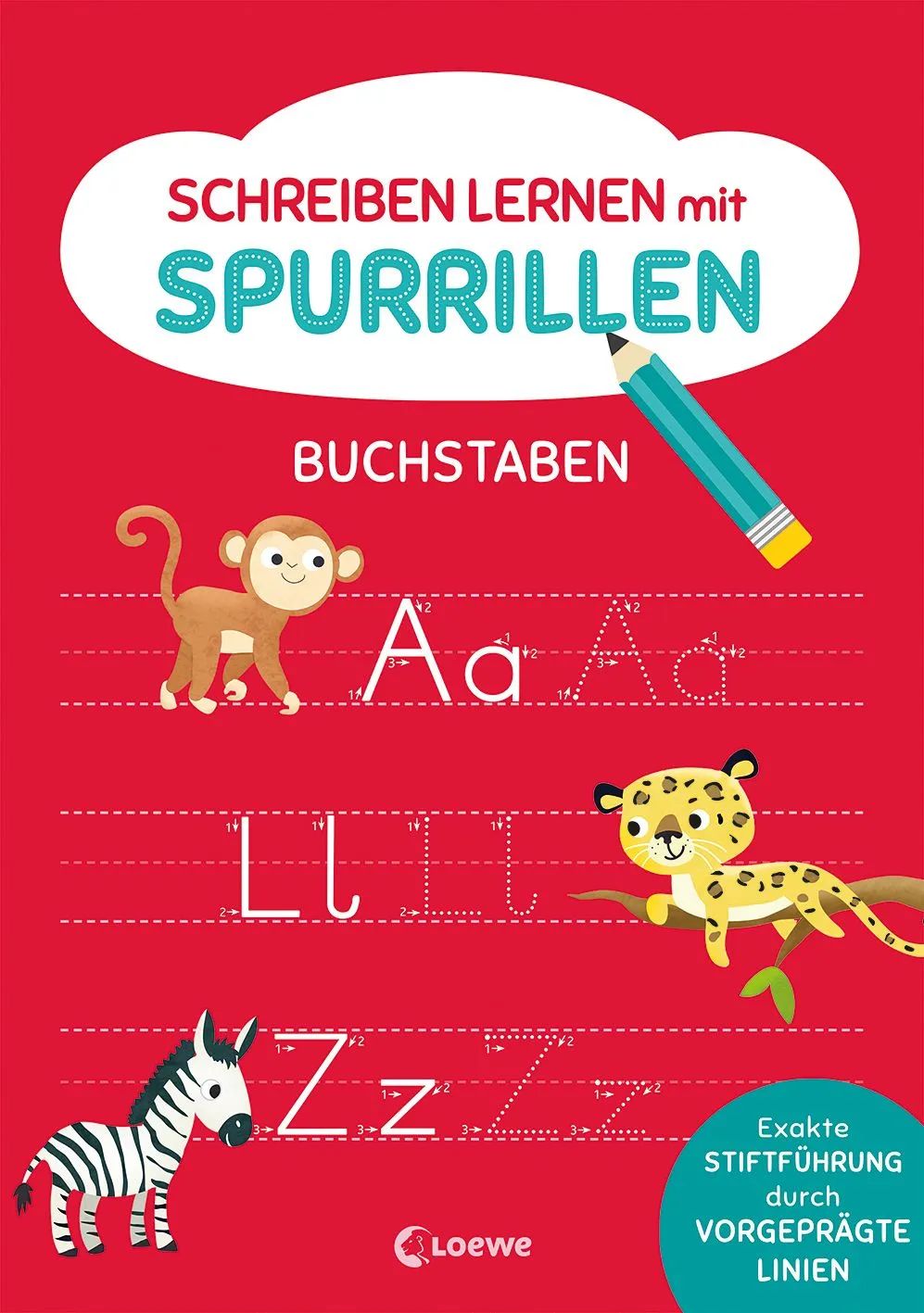 Loewe Verlag GmbH Schreiben lernen m Spurrillen Buchstaben
