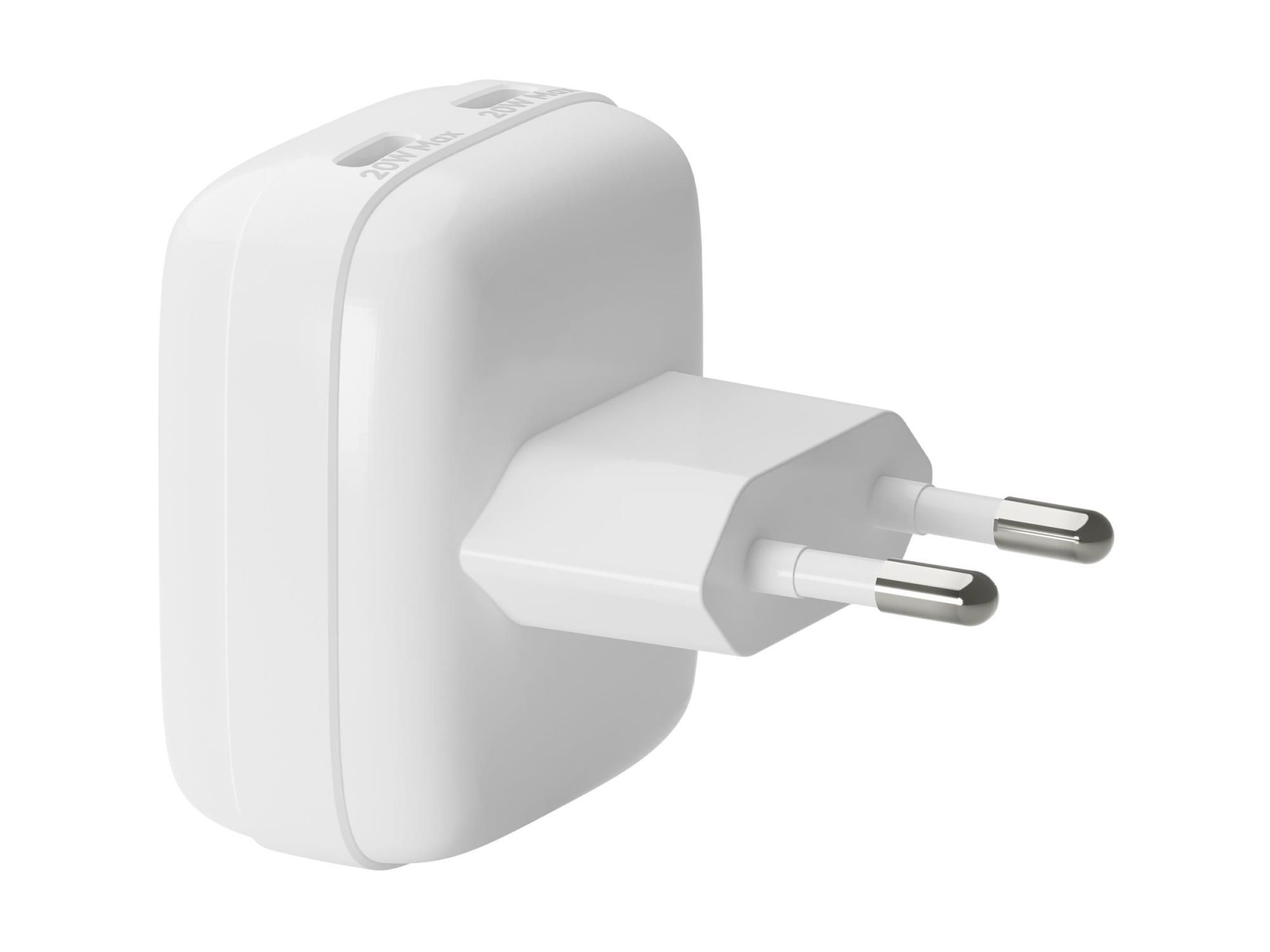 dbramante1928 re-charge Pro - Netzteil - flach - 20 Watt - 3 A - 2 Ausgabeanschlussstellen (USB-C)