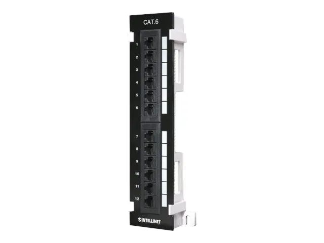 IC Intracom Intellinet 12-Port Cat6 Patchpanel zur Wandmontage, UTP