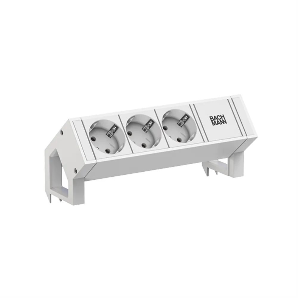 BACHMANN DESK2 white 3xCEE7/3 0,2m GST18 RAL9010