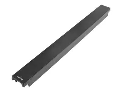 Lanberg Rack - Leerkonsole - Schwarz - 1U - 48.3 cm (19")
