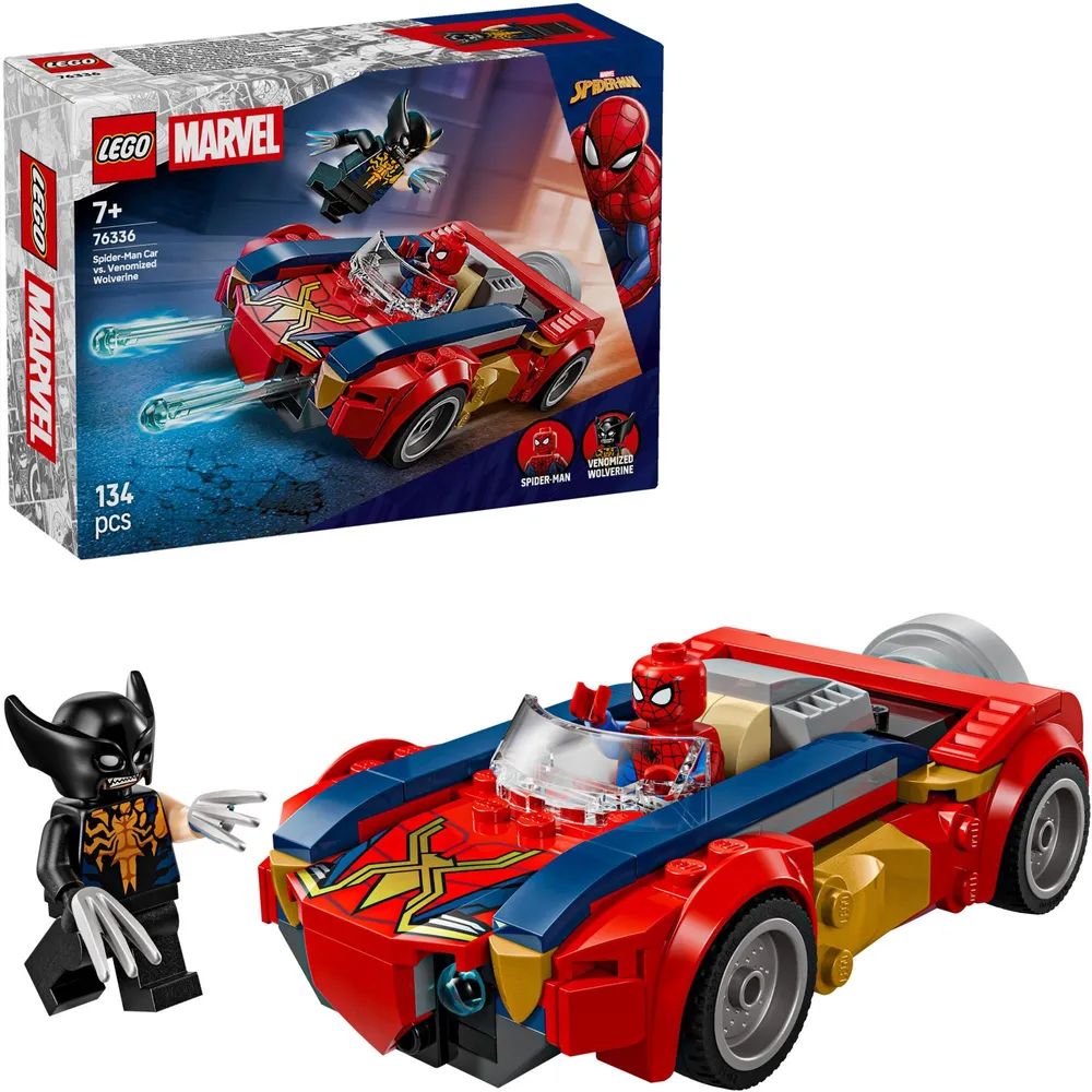 LEGO Marvel Spider-Man Auto vs. Venomized Wolverine 76336