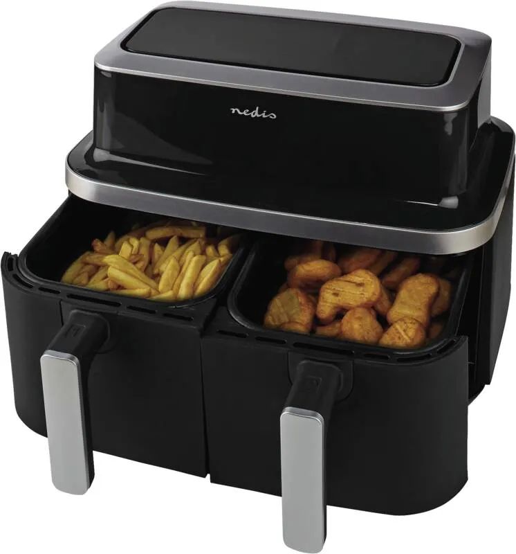 Nedis FRITTEUSE HEIßLUFT 8,4L 2600W / NEDIS KAAF320BK DUO SW KAAF320BK
