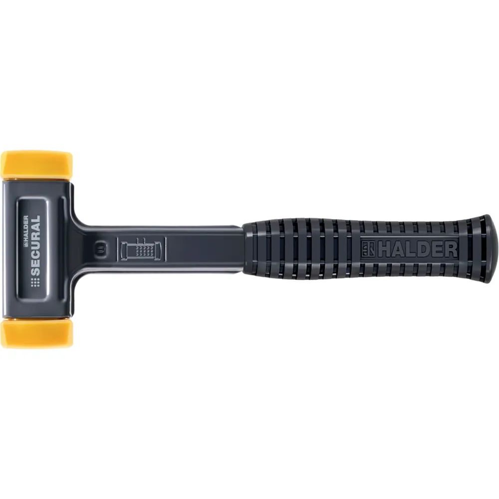 HALDER Schonhammer Secural Kopf 30 x 40 mm Polyurethan gelb Gummigriff