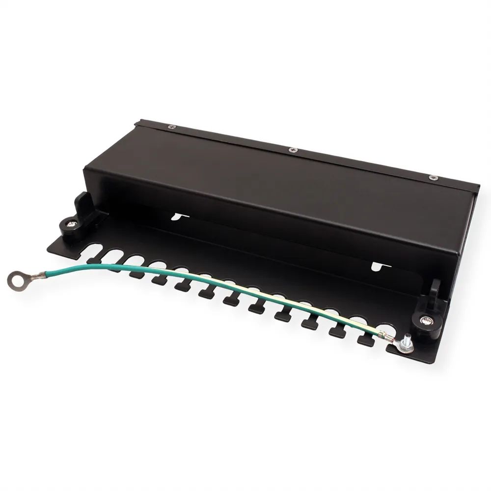VALUE Keystone-Modulträger, 12-Port, schwarz
