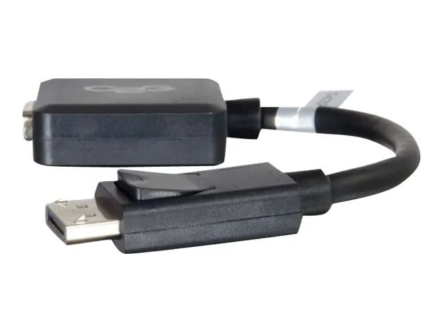 C2G 20cm DisplayPort to VGA Adapter Converter - DP Male to VGA Female - Black - VGA-Adapter - DisplayPort (M)