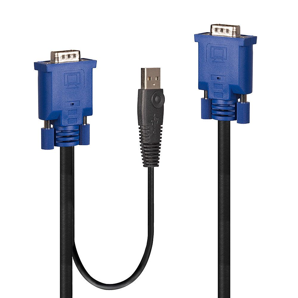 Lindy Tastatur- / Video- / Maus- (KVM-) Kabel - USB, HD-15 (VGA)