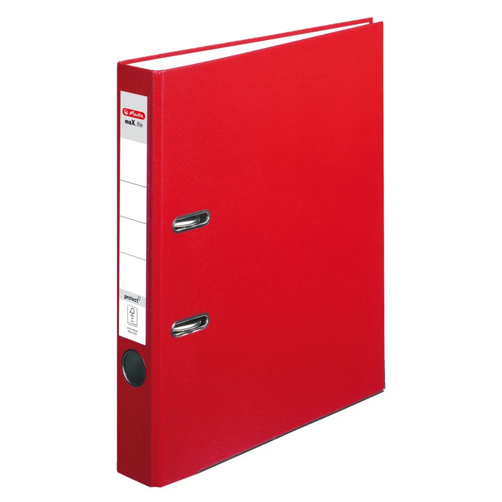 herlitz Ordner maX.file protect A4 5cm rot