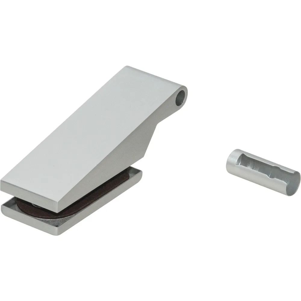 DORMA-Glas Bandoberteil mit Hülse Studio Classic 10.021, silber eloxiert