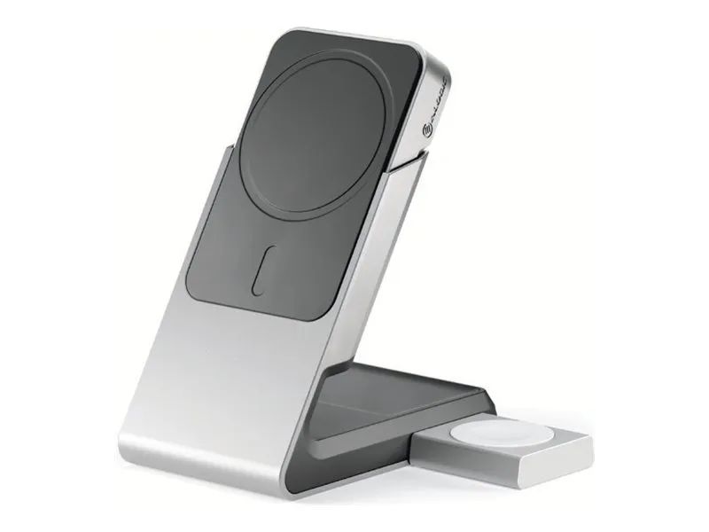 Alogic Matrix+ - Kabelloses Ladegerät + AC-Netzteil - 15 Watt - 3 A - Fast Charge - 3 Ausgabeanschlussstellen (magnetisch, 24 pin USB-C)