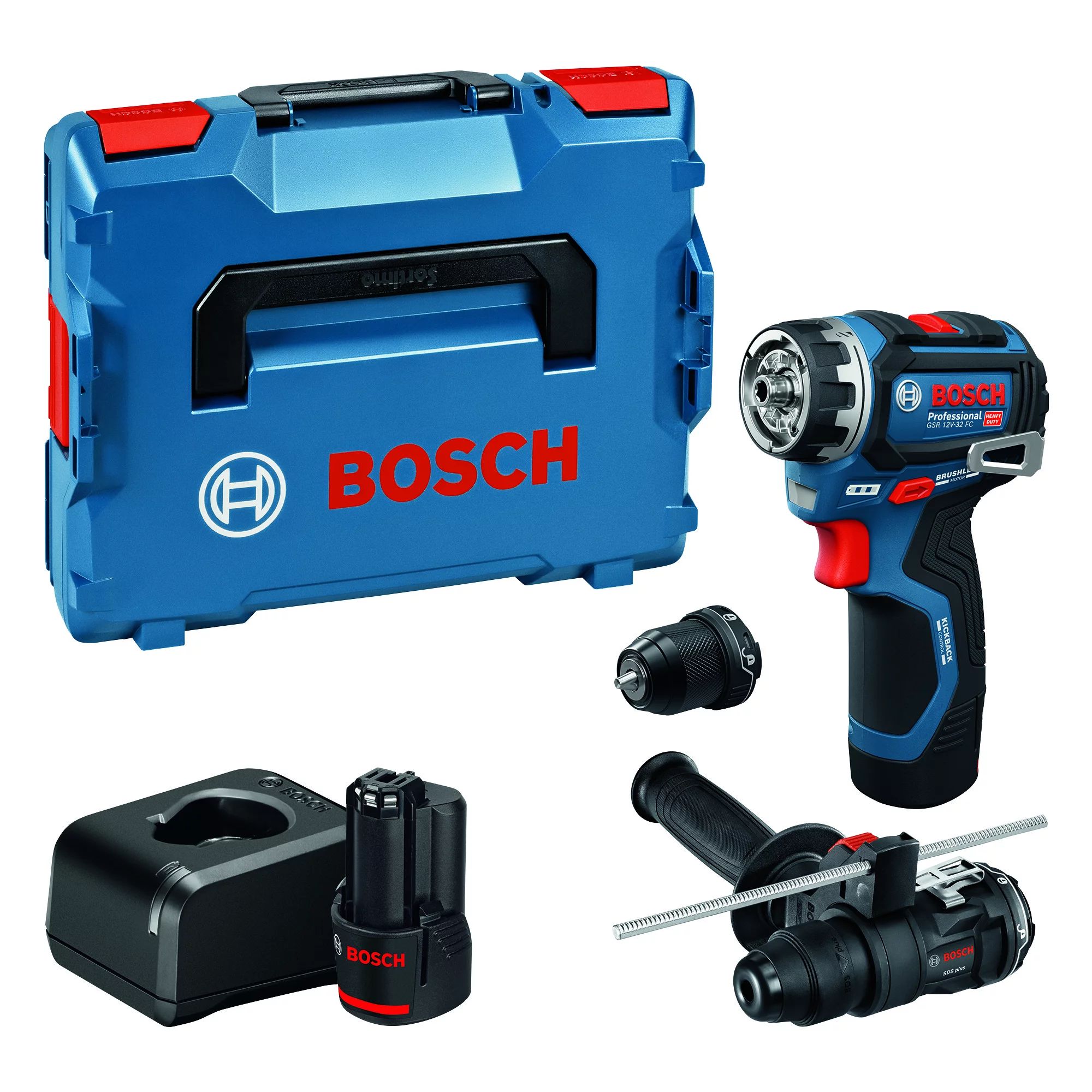 Bosch GSR 12V-32 FC Akku-Bohrschrauber inkl. Koffer u. Aufsätze