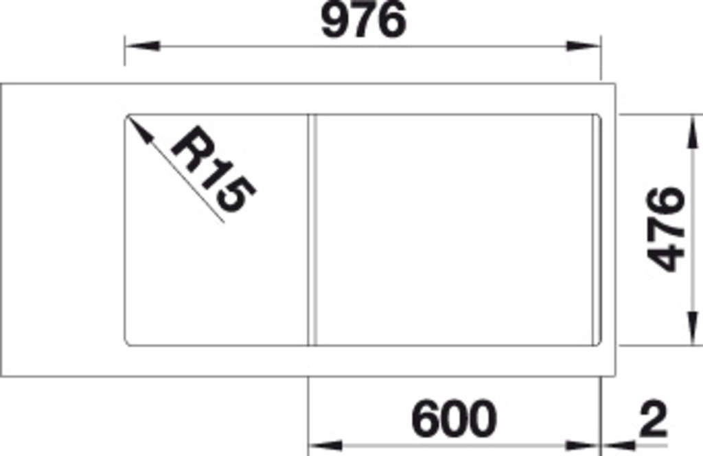 Blanco Lantos XL 6 S-IF Edelstahl Bürstfinish, IF-