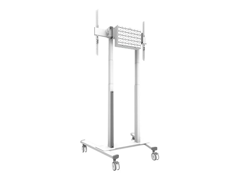 Neomounts FL55-875WH1 - Wagen - für Flachbildschirm - motorisiert - verriegelbar - Stahl - weiß - Bildschirmgröße: 140-254 cm (55"-100")