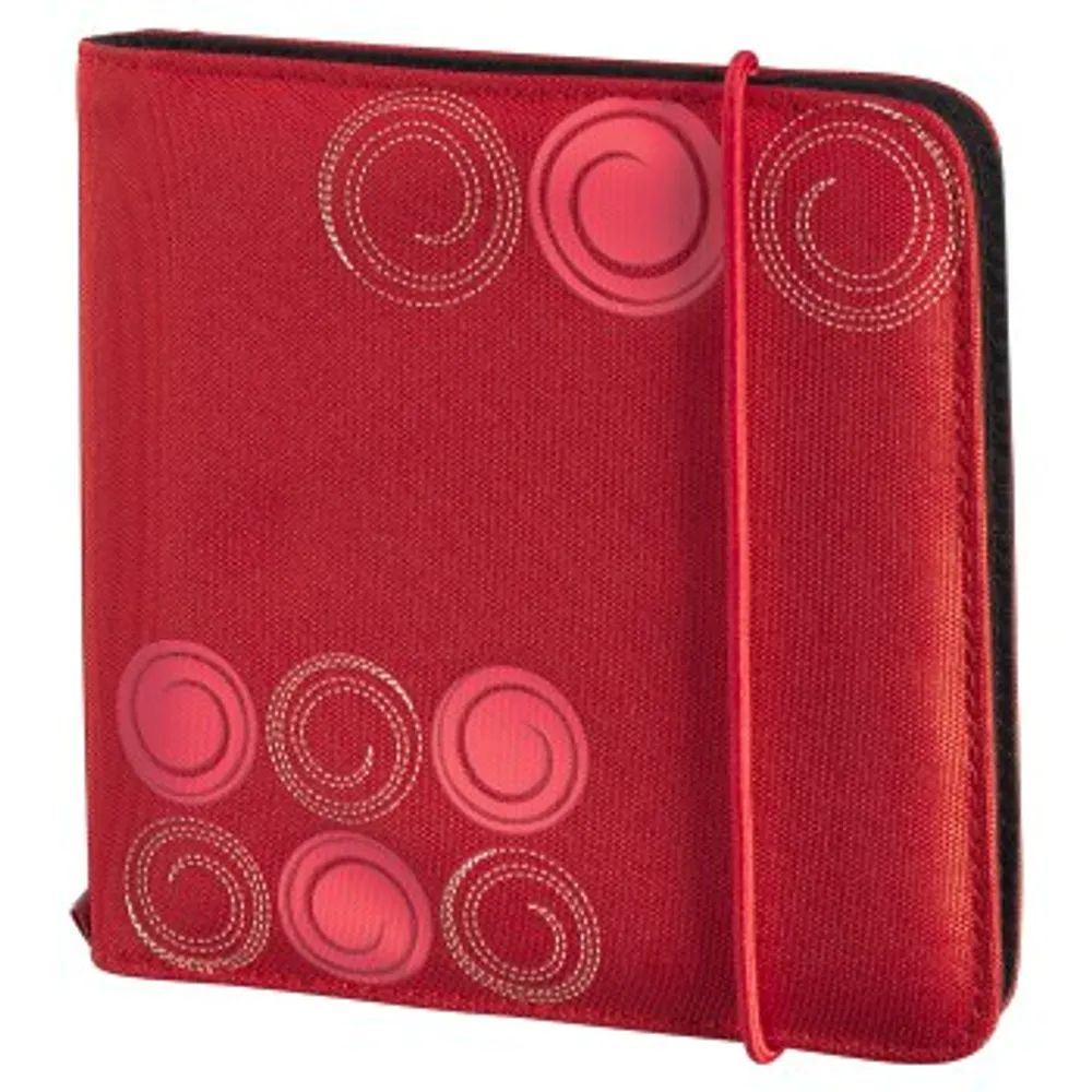 Hama CD-/DVD-/Blu-ray-Tasche "Up to Fashion" 24, Rot