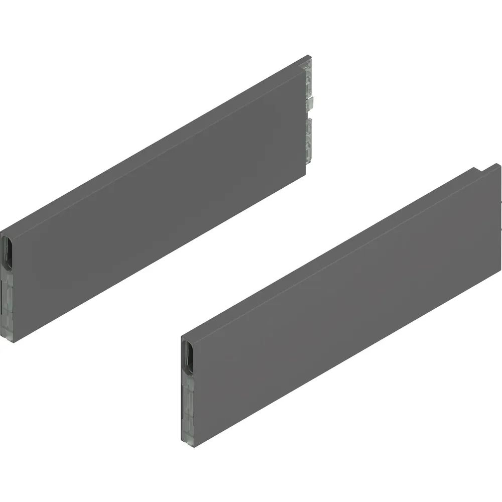 BLUM MERIVOBOX Boxcap Höhe E, NL 350, Oriongrau-matt