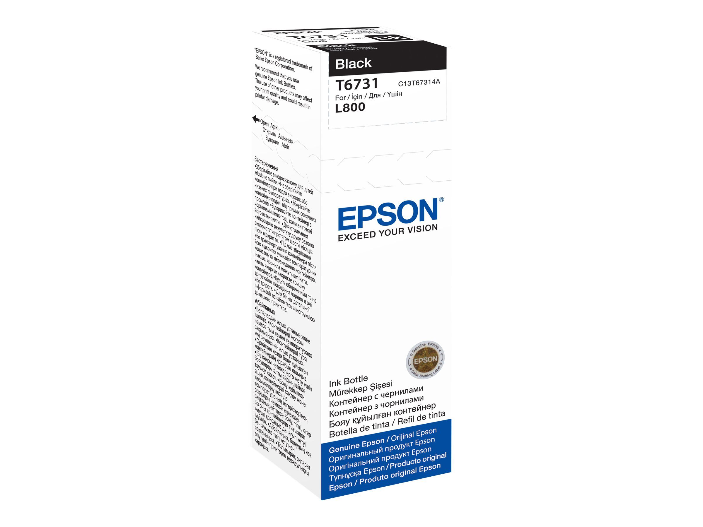 Epson T6731 - 70 ml - Schwarz - Original - Nachfülltinte