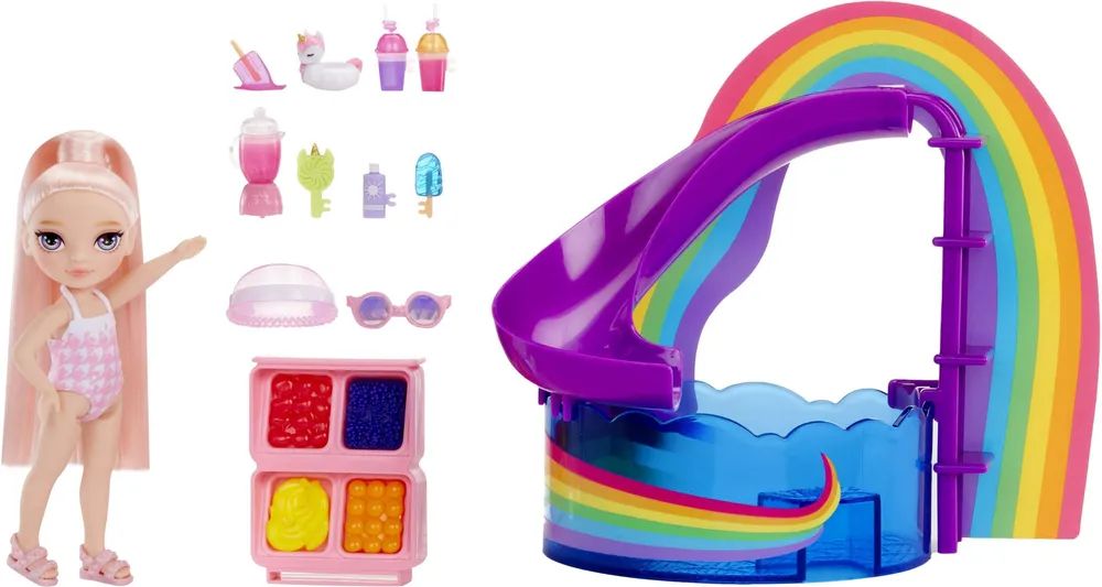 MGA Entertainment Inc. Rainbow High Little - Pool Day with Blush Spielset