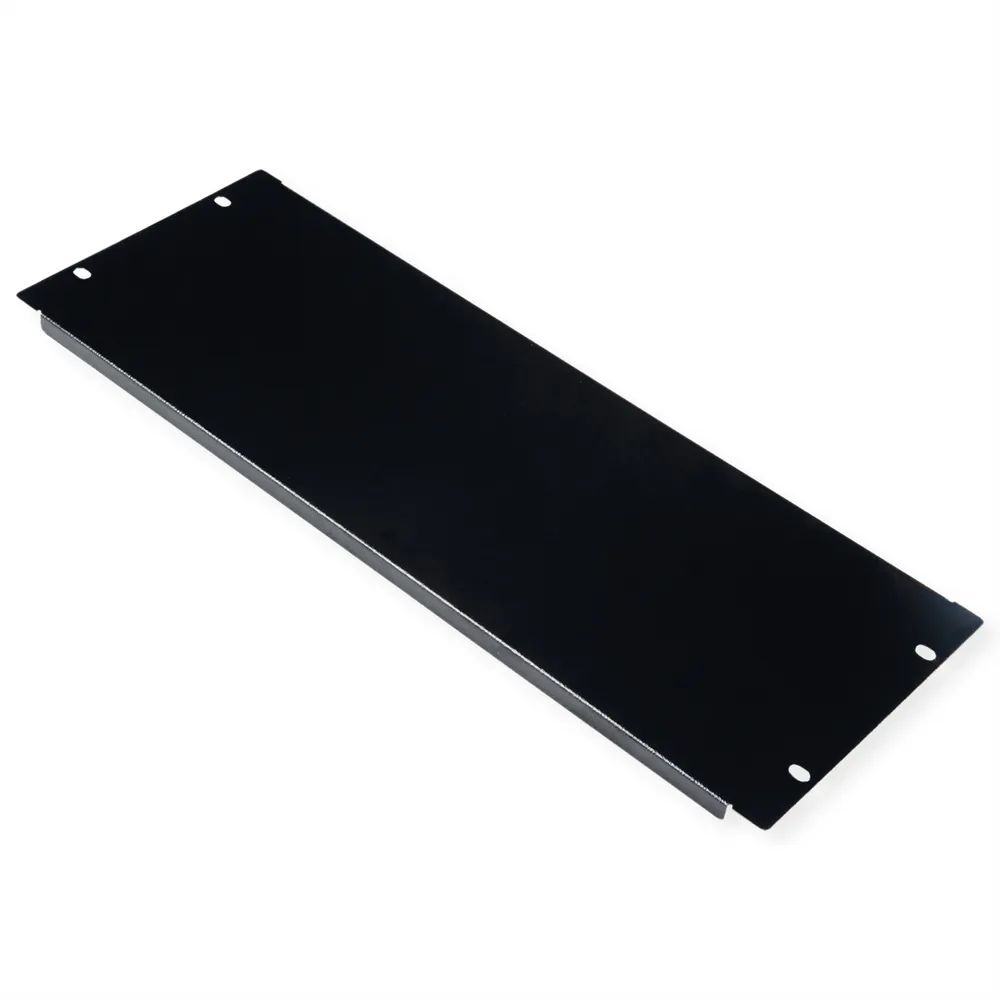 ROLINE Blindabdeckung - Jet Black, RAL 9005 - 4U - 48.3 cm (19")
