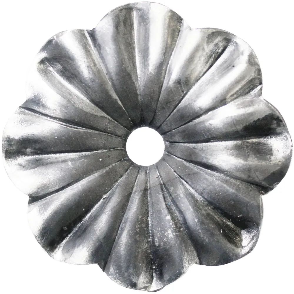 ARTEFERRO Rosette ø 65 mm, mit Loch 8 mm, Schmiedeeisen