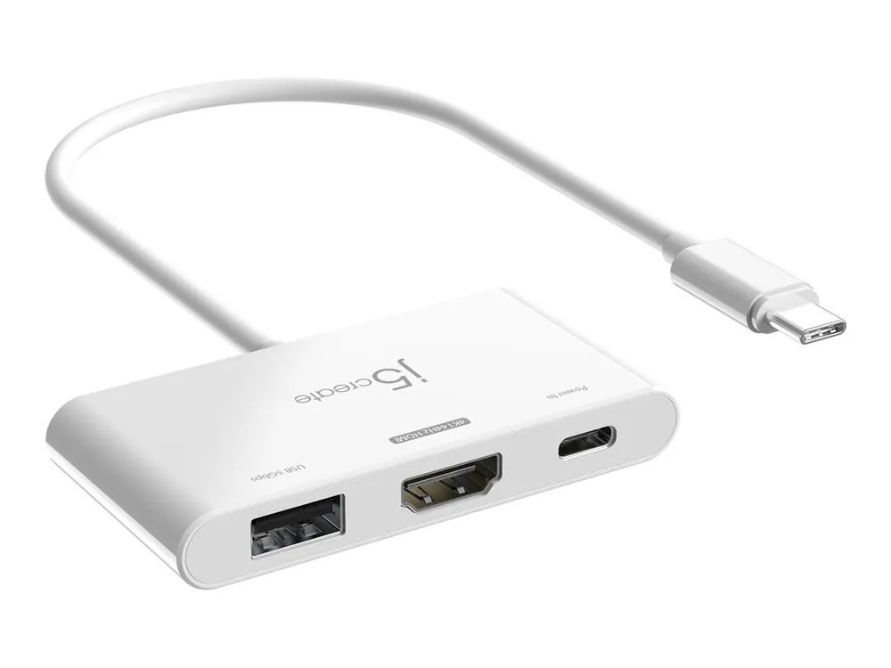 j5create JCA399 - Videoadapter - 24 pin USB-C männlich zu HDMI, USB-C (PD)